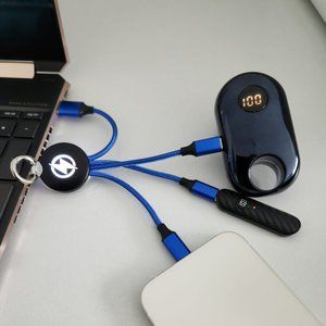 Multi Charging Cable, 3 in 1 USB Cable with Keychain